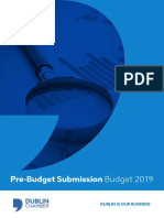 Dublin Chamber Pre-Budget Submission 2019