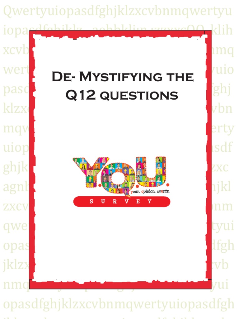 Demystifying the Q12 questions.pdf Mentorship Action (Philosophy)