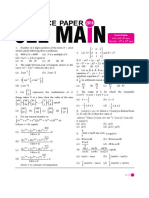 JEE-Mains Paper With Solution-2018