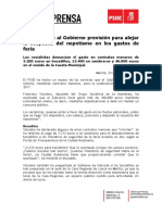 El PSOE Pide Al Gobierno Previsión para Alejar La Sospecha Del Nepotismo en Los Gastos de Feria