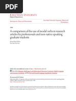 A Comparison of The Use of Modal Verbs in Research Articles by PR