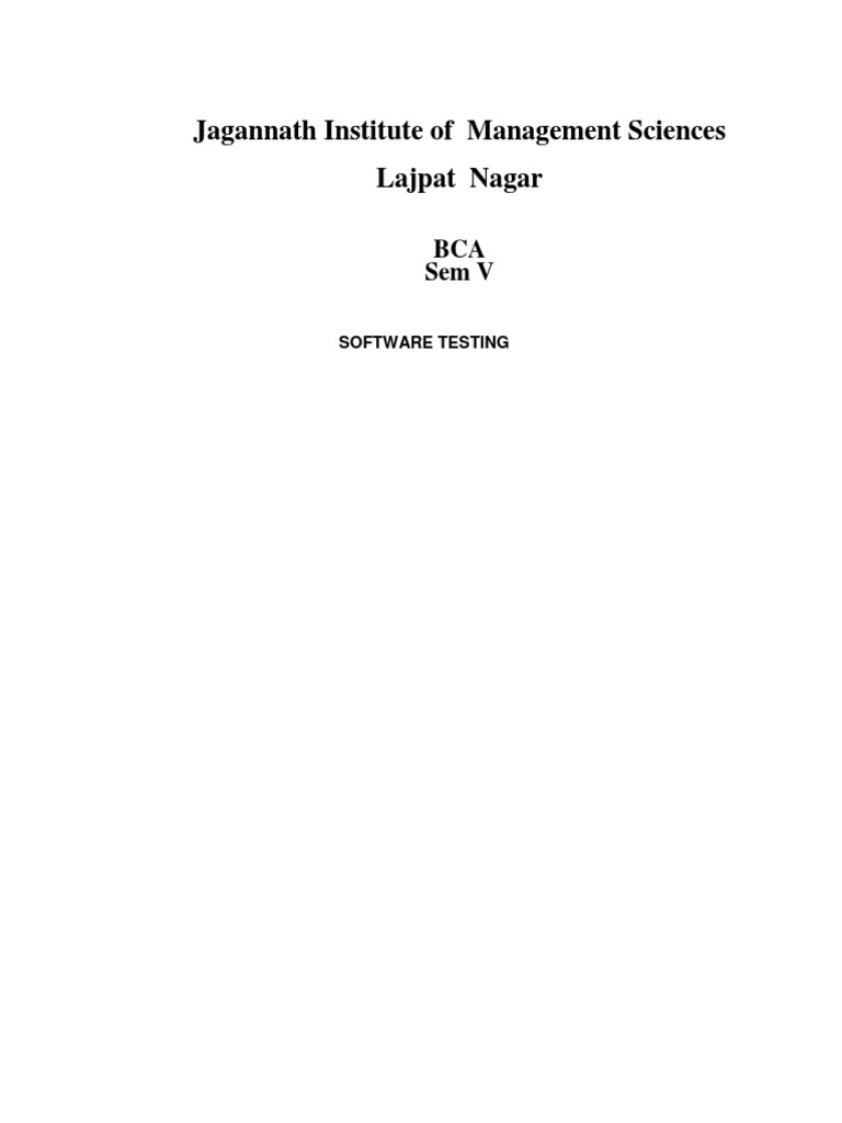 ST1 PDF | PDF | Software Testing | Software Bug