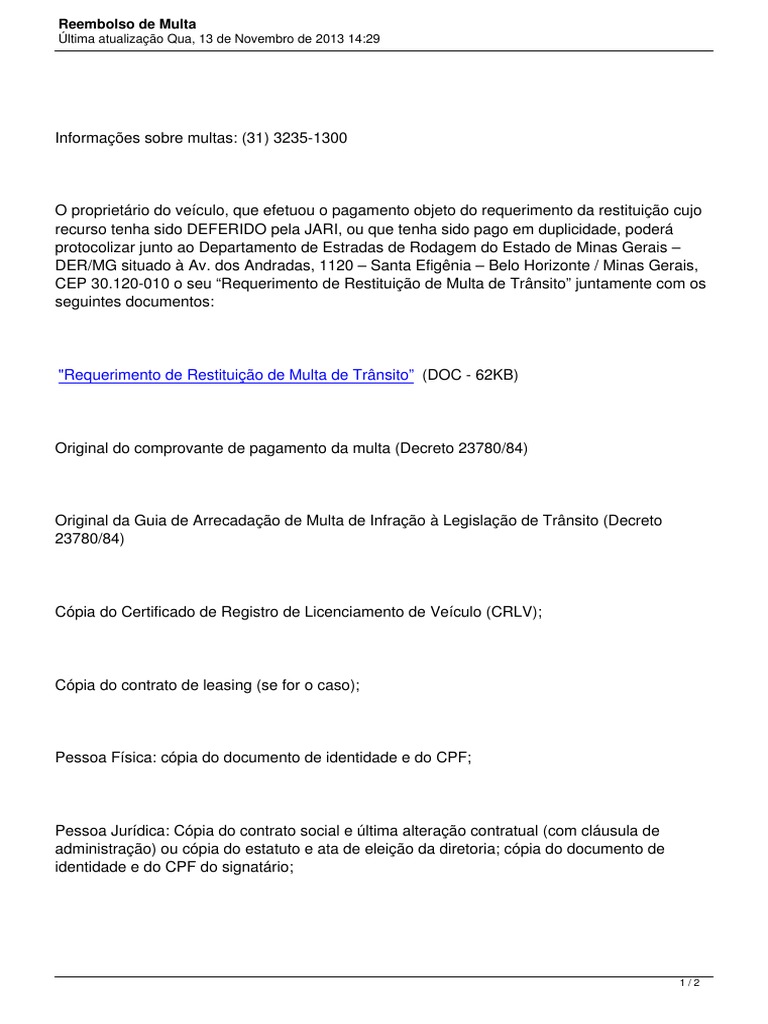 Modelo Multa | PDF | Ciências Sociais
