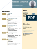 Experience Skills: Mohamad Amirulhezri Bin Abdul Hamid