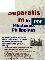 Lecture on Mindanao Separatism