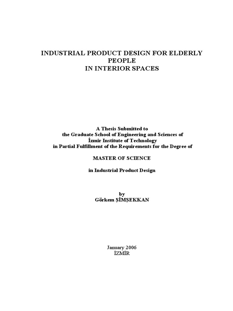 Design for Elderly in Interiors | PDF | Ageing | Old Age