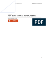 Manual Honda Jazz Idsi PDF Download