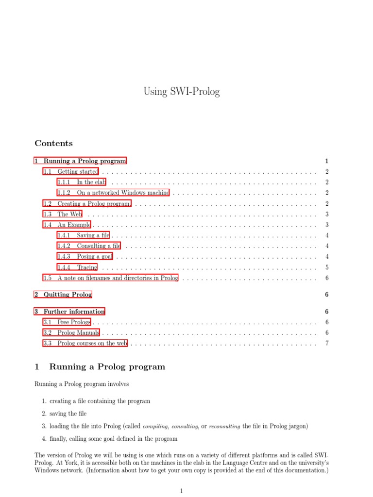 Using SWI-Prolog PDF | PDF | Icon (Computing) | Computer Architecture