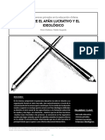 Los Intereses Privados en La Educación Chilena: ENTRE EL AFÁN LUCRATIVO Y EL IDEOLÓGICO