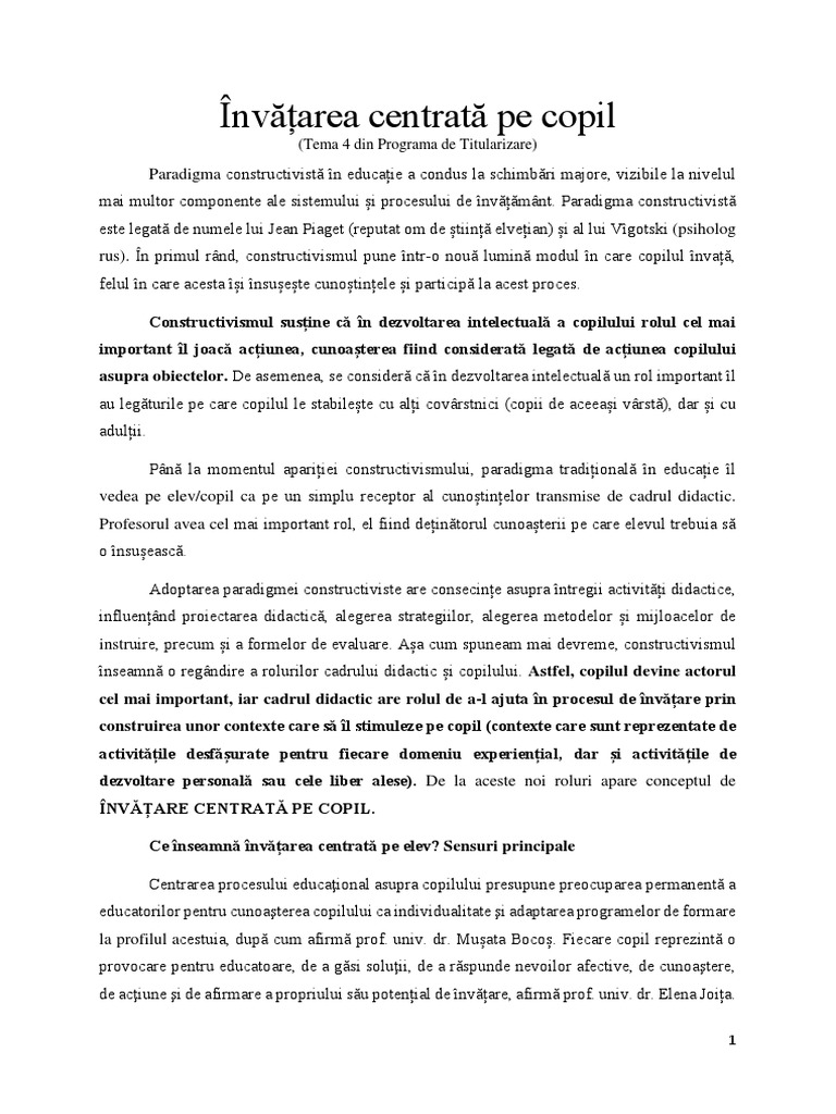 215666525 Inva C Area Centrata Pe Copil Pdf