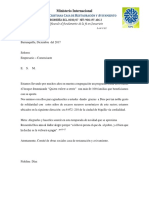 Formato de Carta