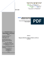 Draft: Irrigation Efficiency and Productivity Manual