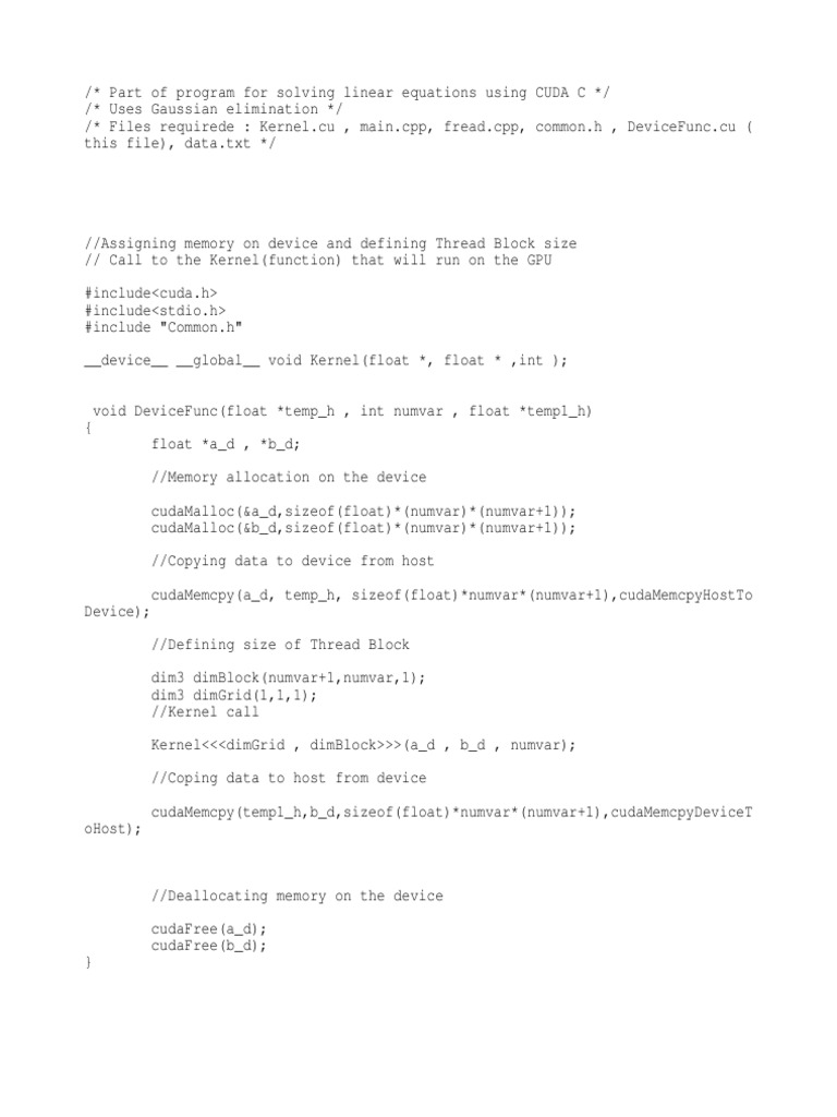 DeviceFunc Cu | PDF | Thread (Computing) | Operating System Technology