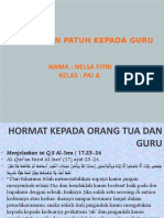 Patuh Terhadap Guru