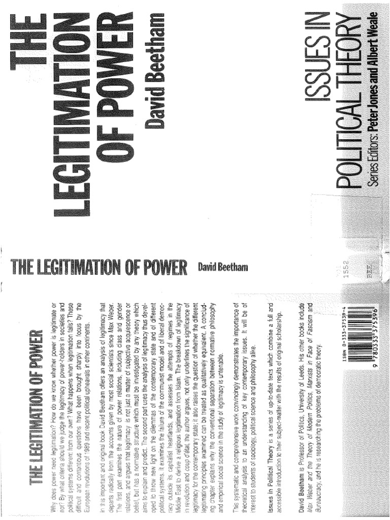 Beetham (1991) The Legitimation of Power (Cap. 3) PDF | PDF