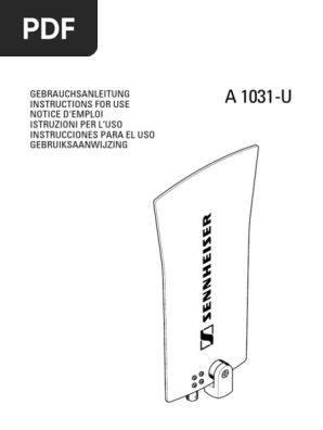 A 1031 U Owners Manual Pdf