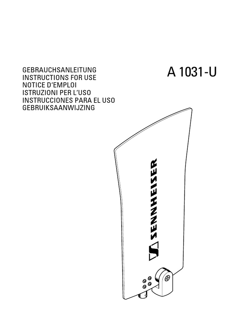A 1031 U Owners Manual