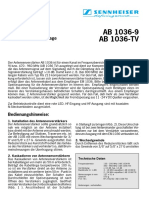 AB1036-9 AB1036-TV Owner Manual