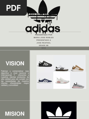 Previsión Un pan corriente Adidas Mision y Vision | PDF