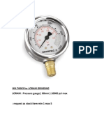 Loram Pressure Gauge