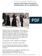 Primera Catequesis Del Papa Francisco Sobre Los Mandamientos en La Audiencia General - ACI Prensa