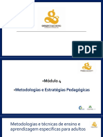 Metodologias e Estratégias Pedagógicas para Adultos