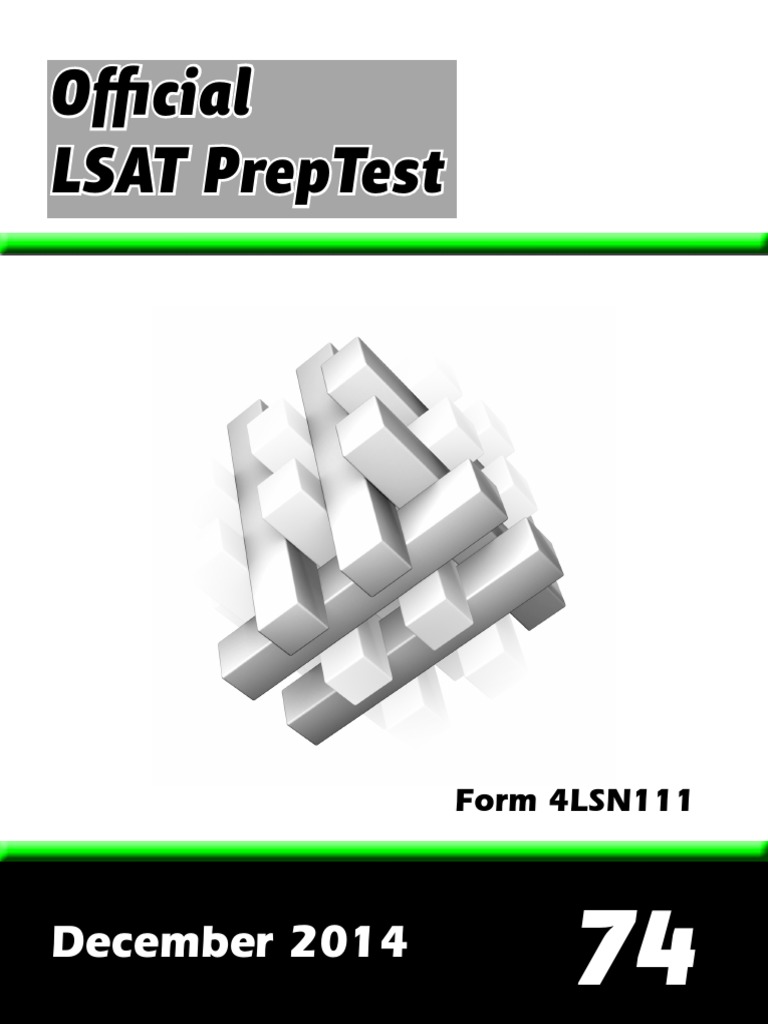 Lsat Preptest 74 | PDF | Law School Admission Test | Intellectual Property  Law