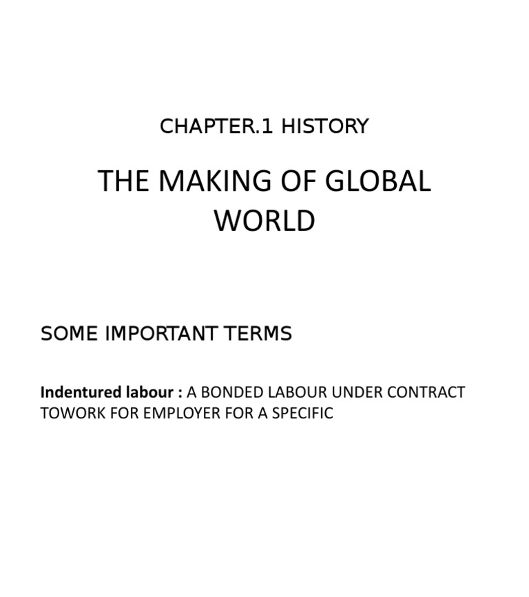 Chapter.1 History The Making of Global World PDF