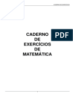 CADERNO DE EXERCÍCIOS DE MATEMÁTICA PARA CONCURSO PÚBLICO