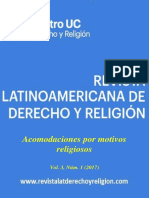 Revista Latinoamericana de Derecho y Religion (2017) Vol 03 n° 01 - Acomodaciones por motivos religiosos