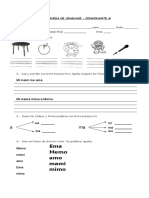 Evaluacion Formativa Letra M