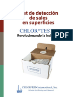 Prueba para Determinacion de Sales en Superficies