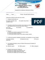 EXAMEN Diagnostico 1 FÍSICA