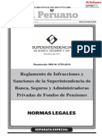 Reglamento de Infracciones y Sanciones de La Superintendencia de Banca, Seguros y Administradoras Privadas de Fondos de Pensiones
