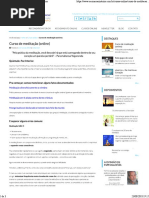 Curso de Meditação (Online) _ Reconexão Interior