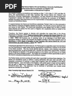 July 17, 2018 agreement between Niles Township District 219 and NorthShore University HealthSystem and joint statement.