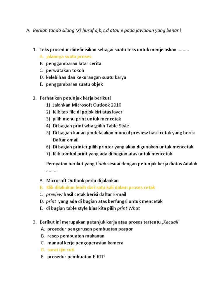 Soal Uji Kompetensi Bahasa Indonesia