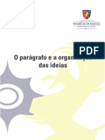 Organização das ideias e estrutura do parágrafo