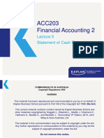 ACC203 Financial Accounting 2: Statement of Cash Flows