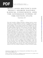 Whatdoesmilton'Sgod Want?-Humannature, Radicalconscience, and Thesovereignpowerof Thenation-State