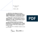 Bill Clinton's Letter to the World Federalist Association