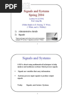 Signals and Systems