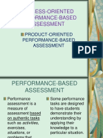 Lesson 5 - Process and Product-Oriented Performance Based Assessment