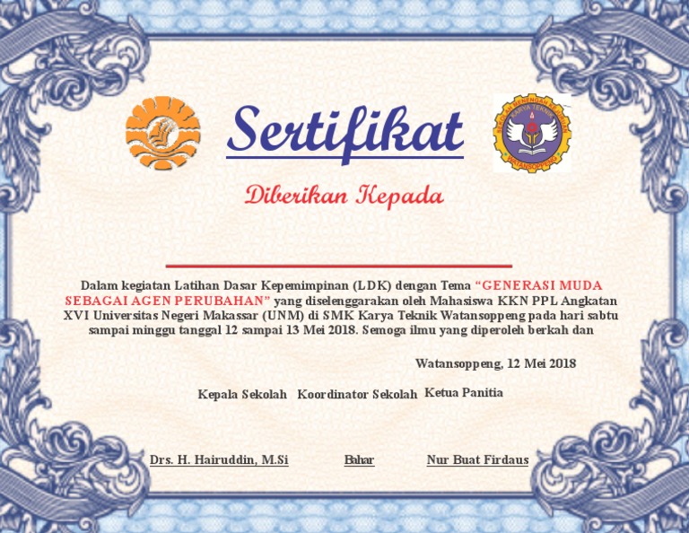 Jadi Sertifikat
