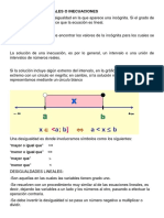 Desigualdades Lineales