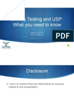 Sterility Testing and Usp Ha PDF