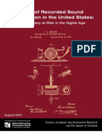 The State of Recorded Sound Preservation in the United States - A National Legacy at Risk in the Digital Age