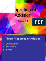 Properties of Addition: Lesson 1-4