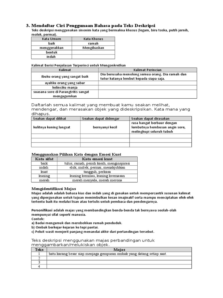 Unsur Kebahasaan Teks Deskripsi 1 Doc
