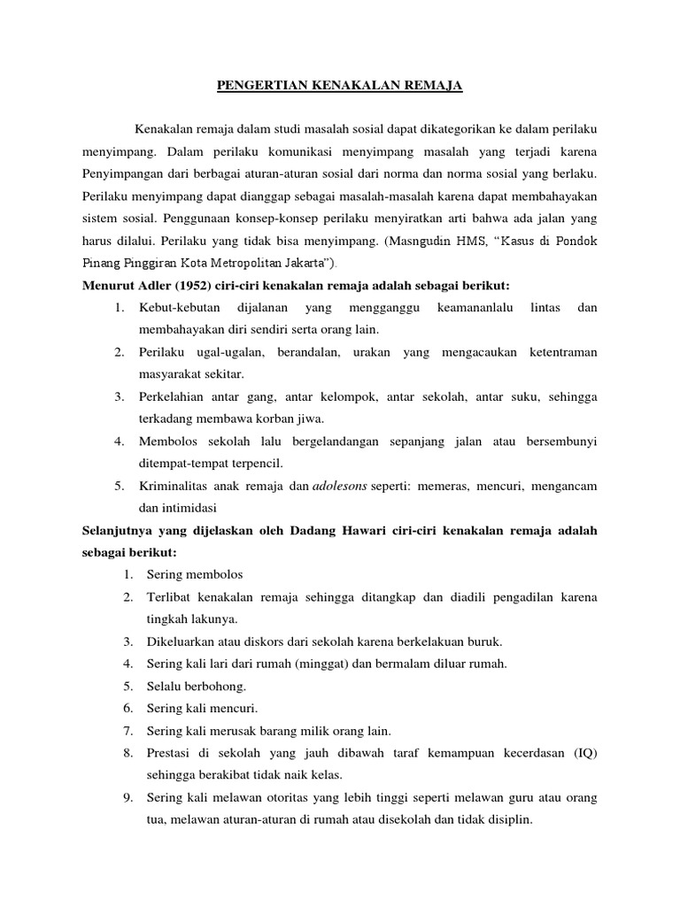 Contoh Teks Ceramah Kenakalan Remaja Beserta Strukturnya Terbaru